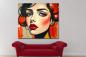 Preview: buntes gesicht gemalt modern -peggy liebenow_4